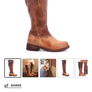 Bed Stu Manchester Cold Brew Brown Lace Up Boots with Distressed Finish Size 10